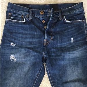 H&M Men’s Distressed Buttonfly Jeans